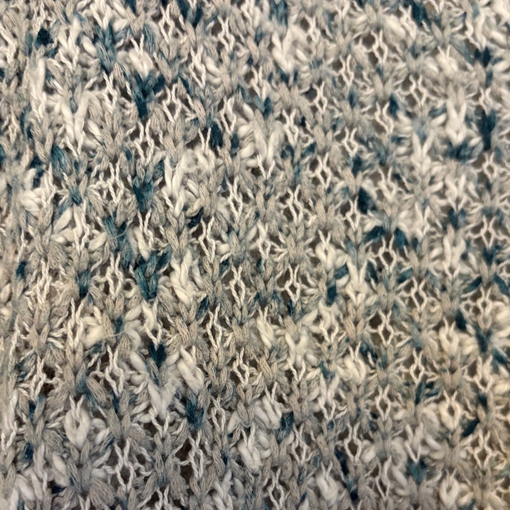 Free people Textured Knit Sweater in Blue and Gray - Picture 2 of 5
